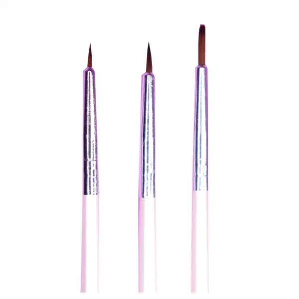 Set Pincel Delineador Fino x3 truebeauty